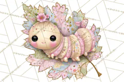 Magic Garden Bugs Clipart PNG, Pastel Fairy Garden Png Product Image 4