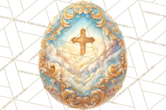 Christian Easter Clipart PNG, Resurrection Easter Egg Product Image 4