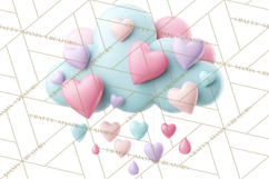 Cute Valentine Icons PNG Pastel Love Clipart Illustrations Product Image 3