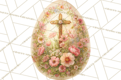 Christian Easter Clipart PNG, Resurrection Easter Egg Product Image 3