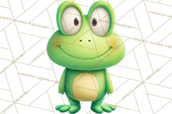 Frog Storybook Clipart, Cute Cartoon Frog Illustrations Png Product Image 4