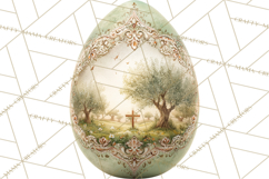 Christian Easter Clipart PNG, Resurrection Easter Egg Product Image 4