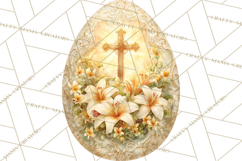 Christian Easter Clipart PNG, Resurrection Easter Egg Product Image 5