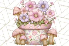 Magic Garden Bugs Clipart PNG, Pastel Fairy Garden Png Product Image 2