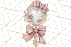 Floral Girl Power Clipart, Girly Feminine Icons Png Product Image 2