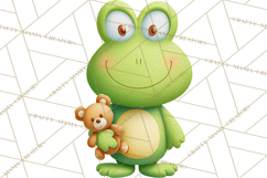 Frog Storybook Clipart, Cute Cartoon Frog Illustrations Png Product Image 2