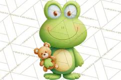 Frog Storybook Clipart, Cute Cartoon Frog Illustrations Png Product Image 2