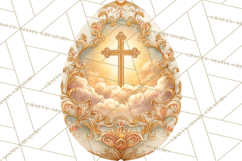 Christian Easter Clipart PNG, Resurrection Easter Egg Product Image 2