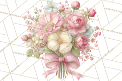 Floral Girl Power Clipart, Girly Feminine Icons Png Product Image 3