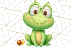 Frog Storybook Clipart, Cute Cartoon Frog Illustrations Png Product Image 3