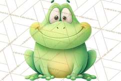 Frog Storybook Clipart, Cute Cartoon Frog Illustrations Png Product Image 4