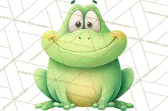 Frog Storybook Clipart, Cute Cartoon Frog Illustrations Png Product Image 4