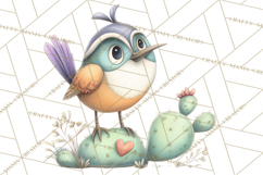 Boho Valentine Cactus Clipart PNG, Desert Romance Clip Art Product Image 5