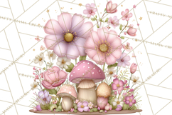 Magic Garden Bugs Clipart PNG, Pastel Fairy Garden Png Product Image 5