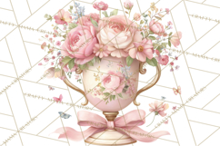 Floral Girl Power Clipart, Girly Feminine Icons Png Product Image 5