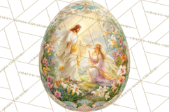 Christian Easter Clipart PNG, Resurrection Easter Egg Product Image 2