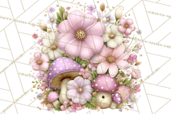 Magic Garden Bugs Clipart PNG, Pastel Fairy Garden Png Product Image 3