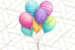 Birthday Balloon Clipart, Balloon Bunch PNG, Party Balloon Product Image 3