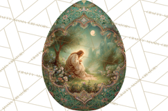 Christian Easter Clipart PNG, Resurrection Easter Egg Product Image 3