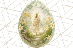 Christian Easter Clipart PNG, Resurrection Easter Egg Product Image 4