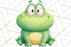 Frog Storybook Clipart, Cute Cartoon Frog Illustrations Png Product Image 4