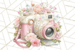 Floral Girl Power Clipart, Girly Feminine Icons Png Product Image 4