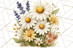 Vintage Spring Florals Clipart, Cottagecore Flower Png Product Image 4