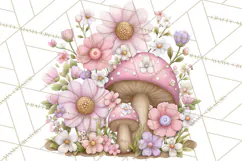 Magic Garden Bugs Clipart PNG, Pastel Fairy Garden Png Product Image 5