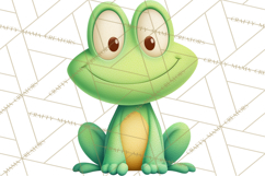 Frog Storybook Clipart, Cute Cartoon Frog Illustrations Png Product Image 5