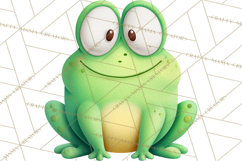 Frog Storybook Clipart, Cute Cartoon Frog Illustrations Png Product Image 2