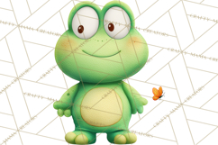 Frog Storybook Clipart, Cute Cartoon Frog Illustrations Png Product Image 3