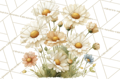 Vintage Spring Florals Clipart, Cottagecore Flower Png Product Image 3