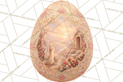 Christian Easter Clipart PNG, Resurrection Easter Egg Product Image 3