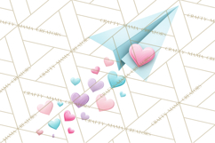 Cute Valentine Icons PNG Pastel Love Clipart Illustrations Product Image 5