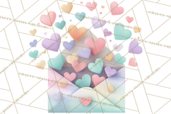 Cute Valentine Icons PNG Pastel Love Clipart Illustrations Product Image 2