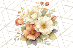 Vintage Spring Florals Clipart, Cottagecore Flower Png Product Image 2