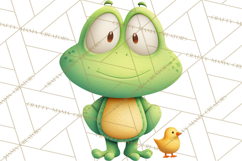 Frog Storybook Clipart, Cute Cartoon Frog Illustrations Png Product Image 2