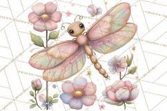 Magic Garden Bugs Clipart PNG, Pastel Fairy Garden Png Product Image 3