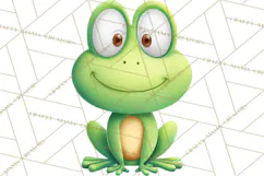 Frog Storybook Clipart, Cute Cartoon Frog Illustrations Png Product Image 4