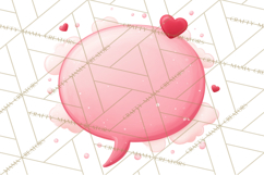 Cute Valentine Icons PNG Pastel Love Clipart Illustrations Product Image 4