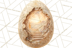 Christian Easter Clipart PNG, Resurrection Easter Egg Product Image 4