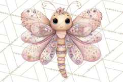 Magic Garden Bugs Clipart PNG, Pastel Fairy Garden Png Product Image 4