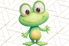 Frog Storybook Clipart, Cute Cartoon Frog Illustrations Png Product Image 5