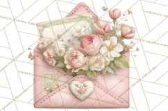 Floral Girl Power Clipart, Girly Feminine Icons Png Product Image 2