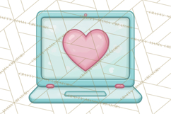Cute Valentine Icons PNG Pastel Love Clipart Illustrations Product Image 2