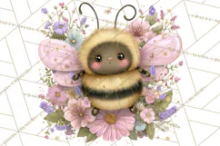 Magic Garden Bugs Clipart PNG, Pastel Fairy Garden Png Product Image 2