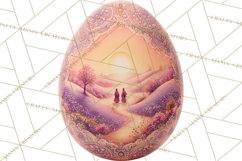 Christian Easter Clipart PNG, Resurrection Easter Egg Product Image 3