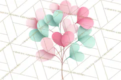 Cute Valentine Icons PNG Pastel Love Clipart Illustrations Product Image 3
