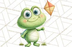 Frog Storybook Clipart, Cute Cartoon Frog Illustrations Png Product Image 5