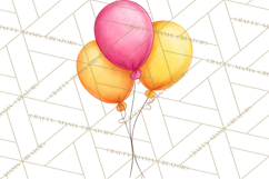 Birthday Balloon Clipart, Balloon Bunch PNG, Party Balloon Product Image 5